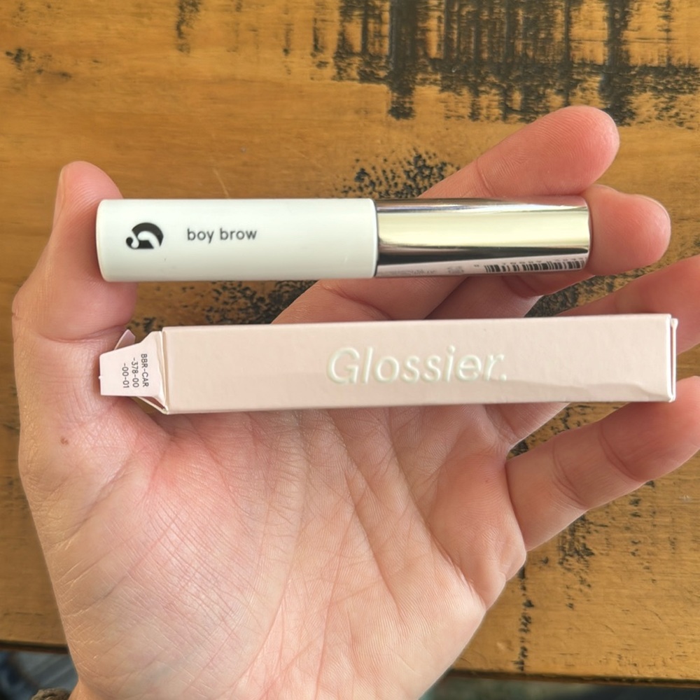 Brand new Glossier boy brow, dark brown